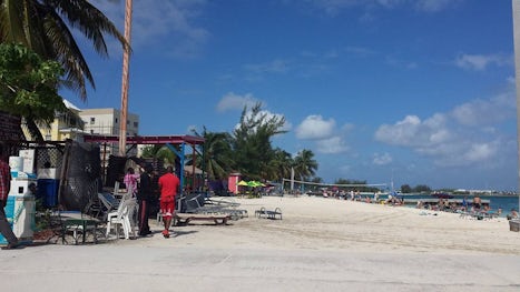 Nassau's free Junkanoo Beach, a 4 block walk
