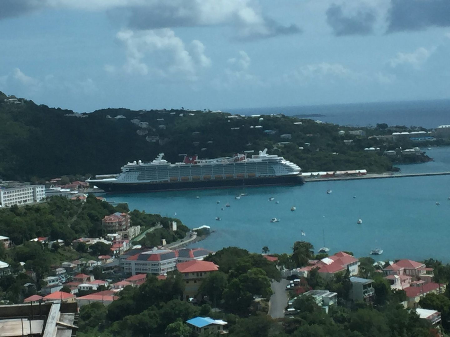 View of ship from St. Thomas