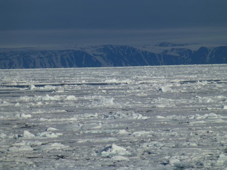 On the ice cap - 1,000 kms south of the North Pole