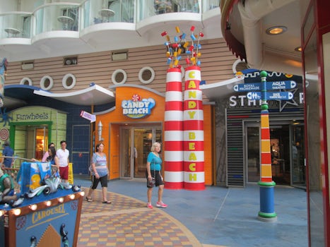 Shops on the Boardwalk on the ship