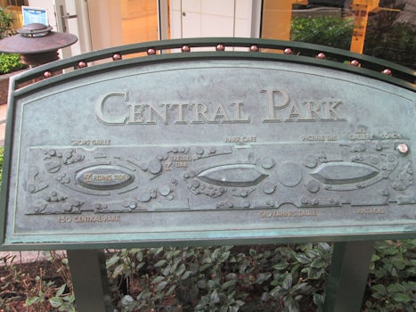 Entrance to Central Park on the ship