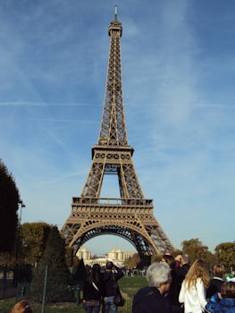 eiffel tower - on our bus tour