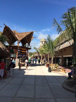 Costa Maya shopping area.