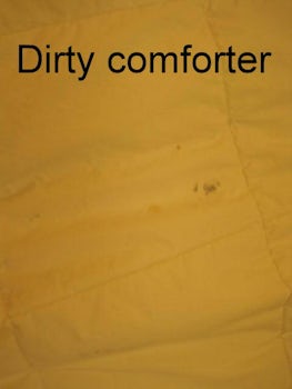 dirty comforter