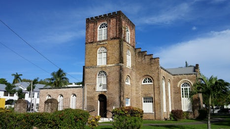 Chuch made of ballast bricks from ships Belize city