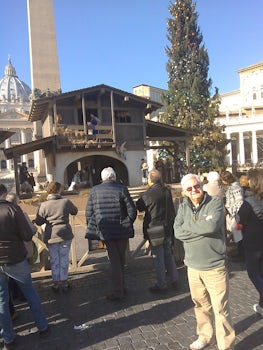 Vatican square in December