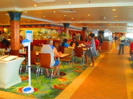 galley/cafeteria of the Norwegian Dawn