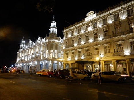 Havana at night, make sure to spend time exploring on your own. Felt very s