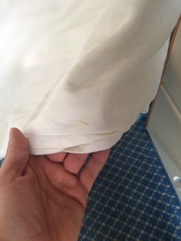 Dirty napkin which came with our room service. This was a reoccurring theme.