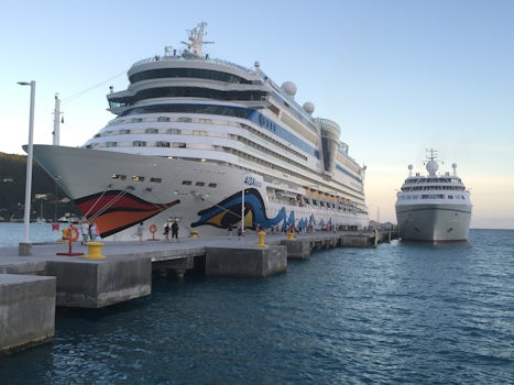 Star Legend docked next to CRUISE SHIP
