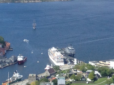 Bergen Harbor from Mount Florien