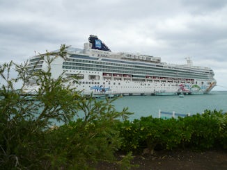 Docked at International Pier in Ocho Rios, Jamaica - Norwegian Pearl