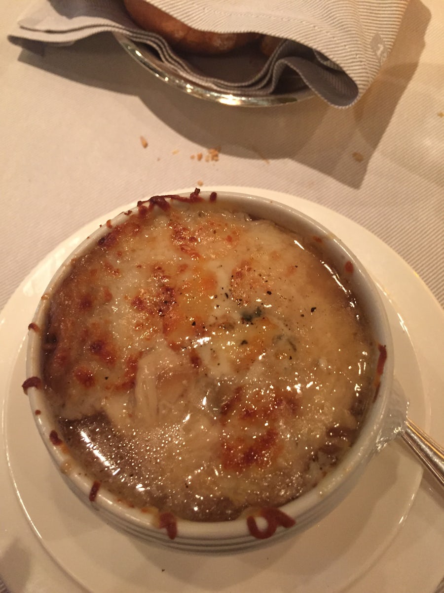 Onion soup 
Crown grill