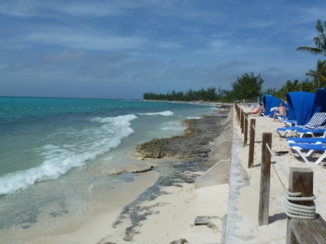 First stop on cruise- Princess Cay, beautiful beach and water site.