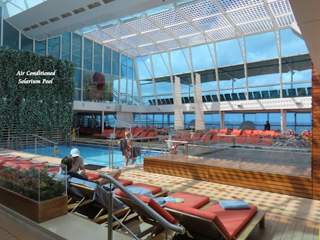 Celebrity Silhouette indoor, air conditioned pool.