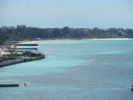 The public beach at Nassau which is just a short walking distance from the ship
