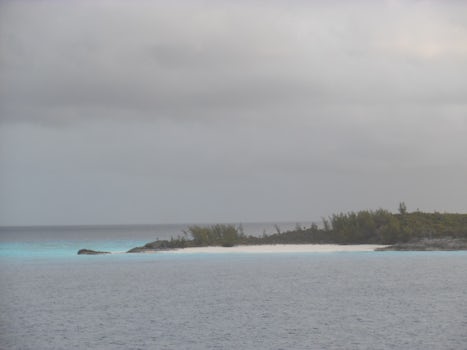 One of our first views of Half Moon Cay.