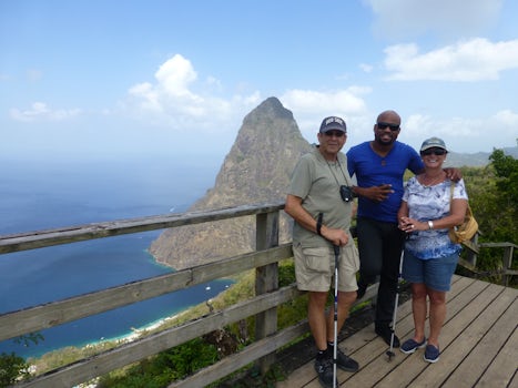 Hiking the Tet Paul Nature Trail in Saint Lucia, Damian with Real Saint Lucia private tour - fantastic!