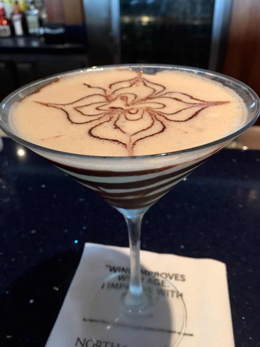 Chocolate martini from the Martini bar - mmmmm delicious!