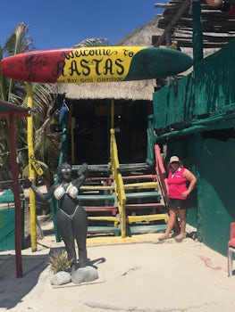 Rastas on south tip of island. Perfect place to spend a day in cozumel