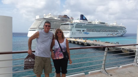 Ready to board in Cozumel after enjoying strolling the streets.