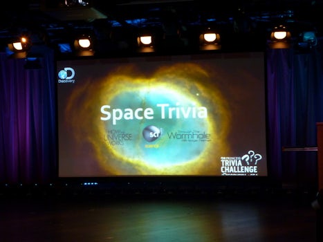 Space Trivia in the Princess Live Theatre