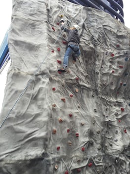 Climbing wall is a little different and worthy experience.