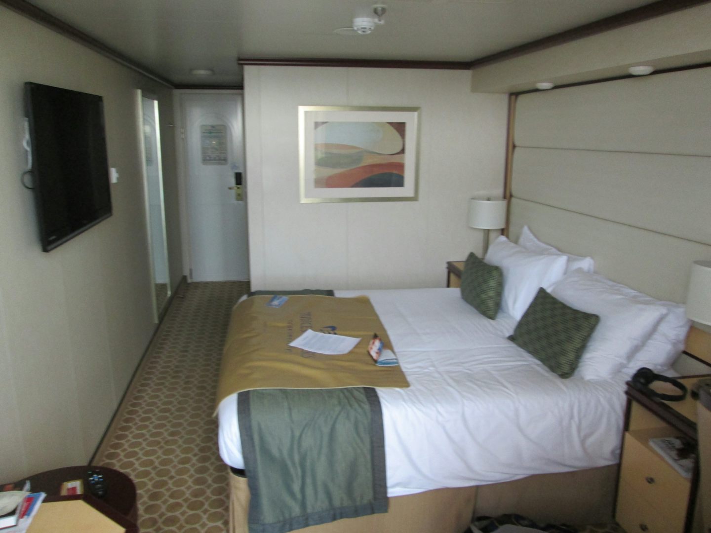This photo is of our stateroom A505 on the Aloha deck