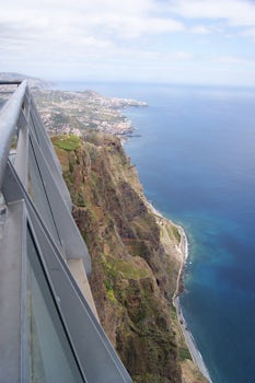 The view down from the skywalk