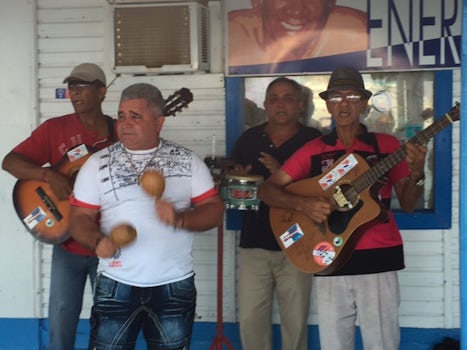Street performers  in Havana.