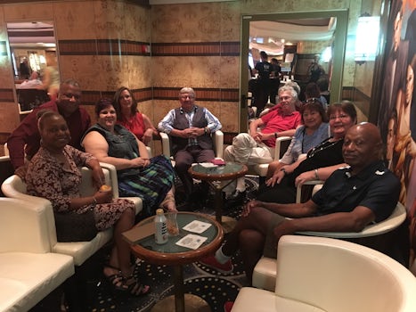 These are some of the "Solo Cruisers" that met together on this cruise!