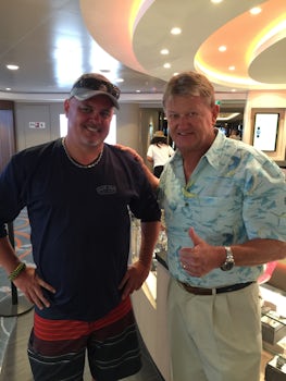 With the artist of the ship, Guy Harvey.
