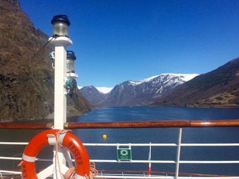 Fjord view as we sailed