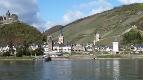 Rhine Gorge view  from ship