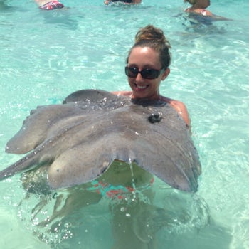 Stingray excursion in Grand Cayman. Great experience, beautiful waters!