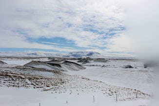 Snowy Icelandic view