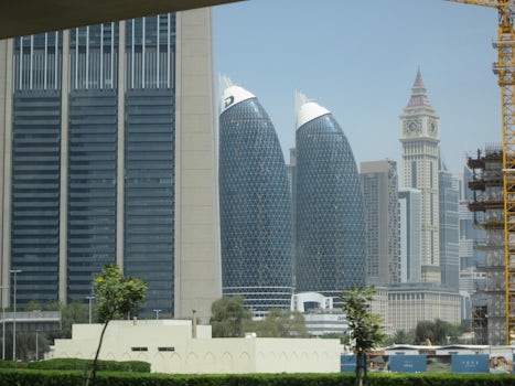 View from a bus in Dubai.