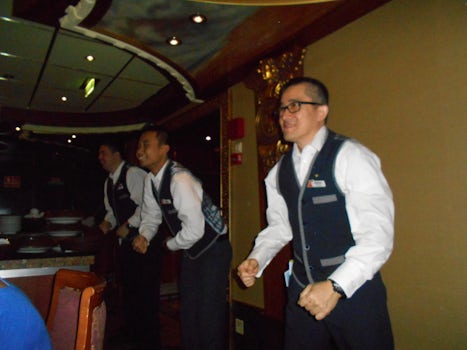 The Waiters dancing in the Empire room