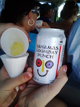 Our awesome cabby bought us a cool drink to taste. It was interesting.