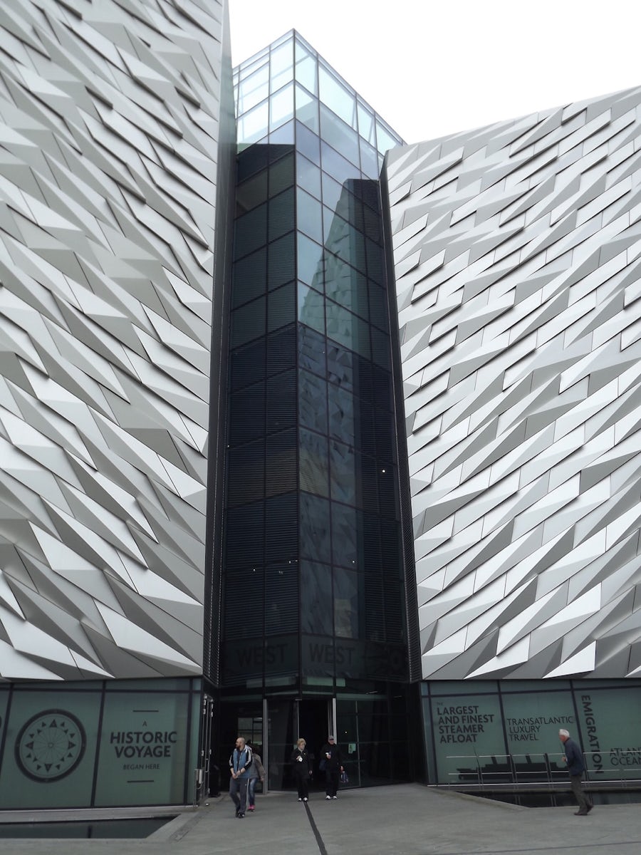Enjoy the Titanic Museum in Belfast. This is the entrance.