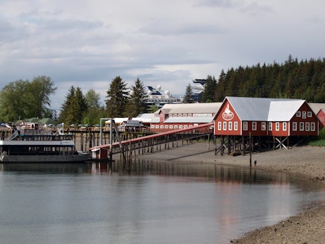 Icy Strait Point cannery museum and dock.