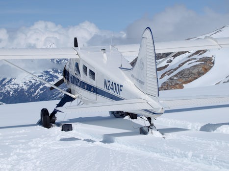 Our ski plane out of Skagway, landed on a glacier in Glacier Bay