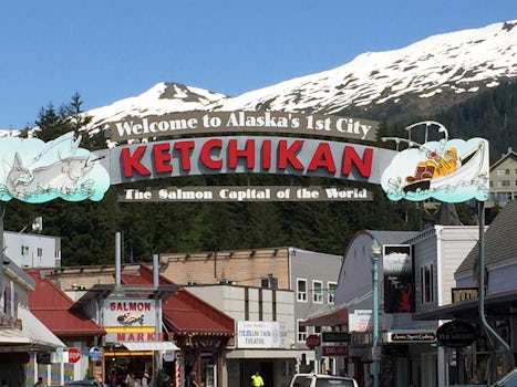 Uh, it's a sign welcoming you to Ketchikan   ;  )