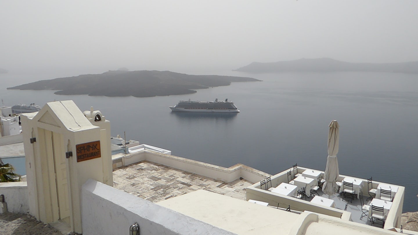 View from Santorini of Reflection