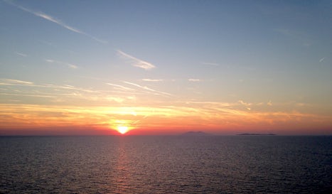 Sunset - at sea