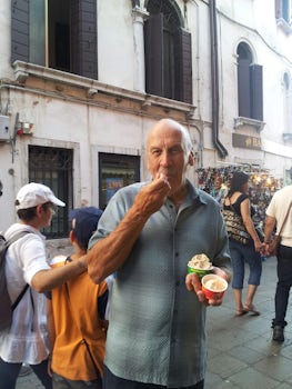 Eating gelato in Venice, Italy--a must!