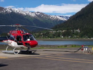 Helicopter ride in Juneau