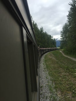 The train out of Ketchikan into Canada. An enjoyable and scenic day.