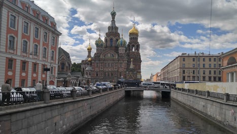 Church on Spilled Blood and Canal-St. Petersburg