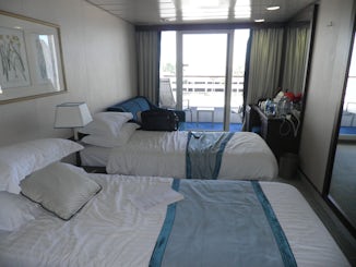 This was a balcony cabin.  Trust me, it is much smaller than it looks.